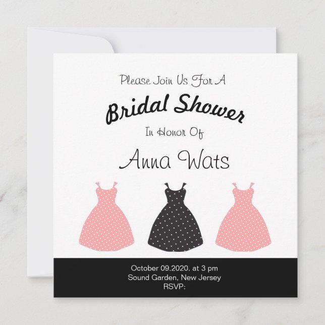 Colliers de robe rose et noir à motif (Devant)