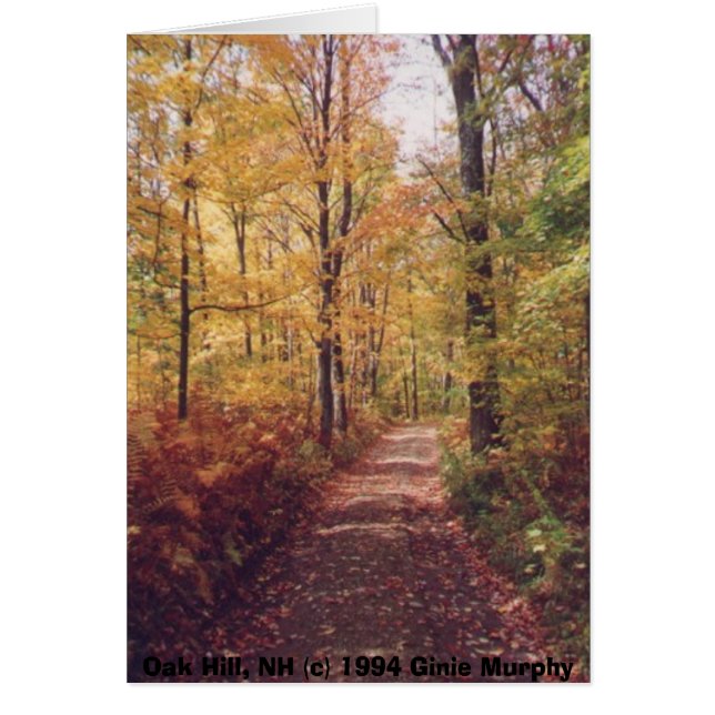 "Colline de chêne en automne, Loudon, NH " (Devant)