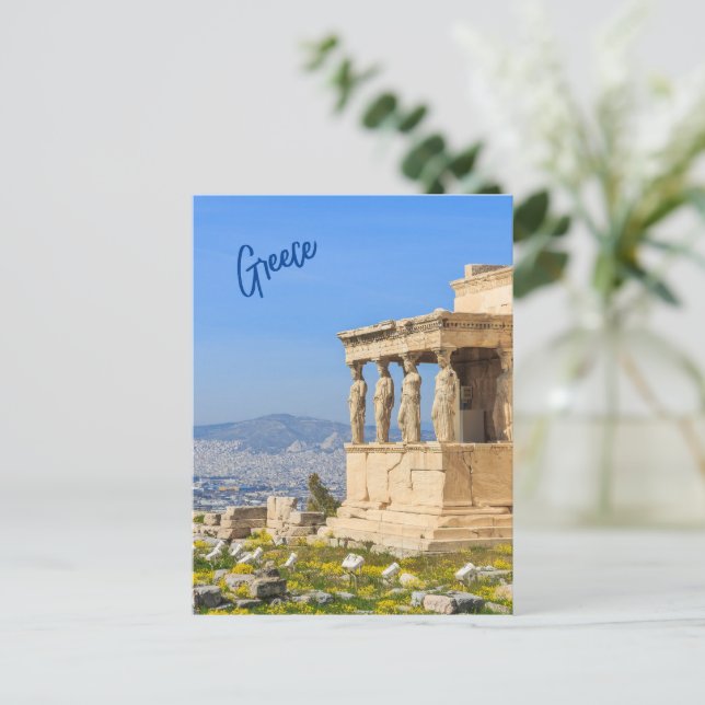 Colline de l'Acropole, Athènes, Grèce Carte postal (Debout devant)
