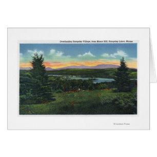 Colline de manoir donnant sur la scène de village