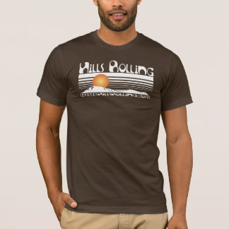 Collines roulant - T-shirt Brown avec la
