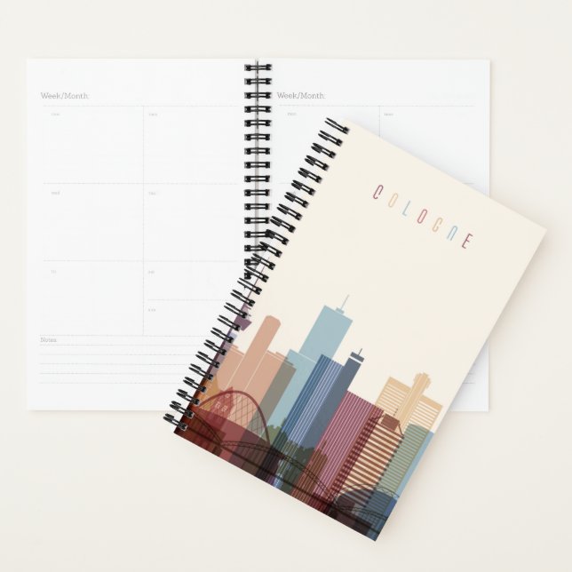 Cologne, Allemagne | Ville Skyline (Devant avec enveloppe)