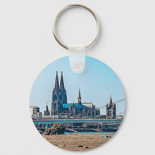 Cologne Panorama Cologne Dom porte-clés