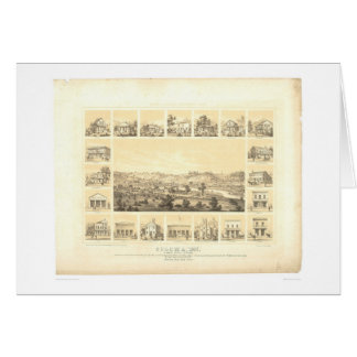 Coloma, carte panoramique 1857 (0423A) de CA