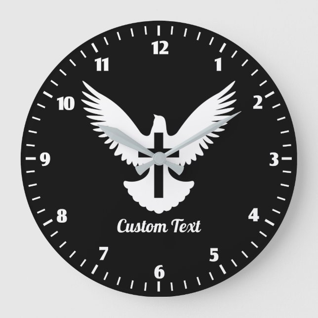 Colombe avec grande horloge de croix (Recto)