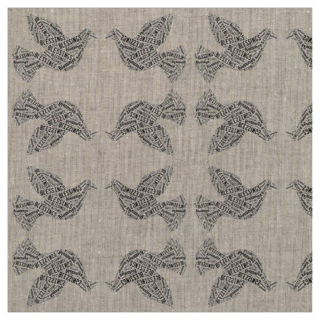 Colombe de bénédictions, tissu (Échantillon)