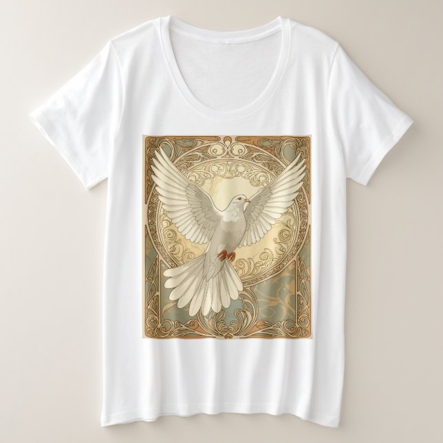 Colombe de Paix Nostalgique Romantique  (Design devant)