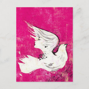 Colombe d'une Femme ~ Carte Postale / Invitation