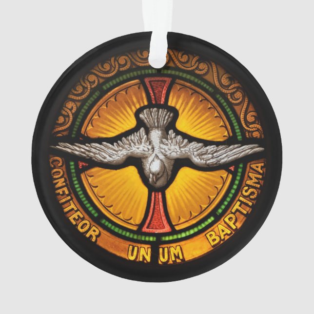 Colombe en verre souillé (dos)