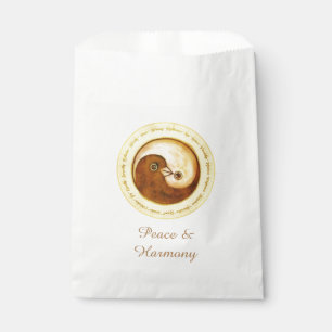 Colombe Harmomy de YinYang d'or de SACS de FAVEUR