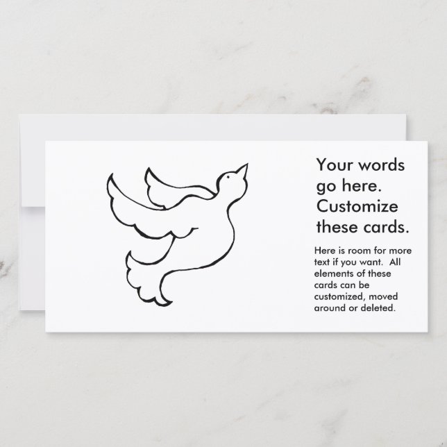 Colombe volante oiseau espéré dessin simple amusan (Devant)