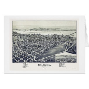 Colombie, carte panoramique de PA - 1894