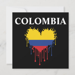 Colombie stupéfiant Déchirer le drapeau du coeur