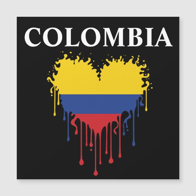 Colombie stupéfiant Déchirer le drapeau du coeur (Devant)