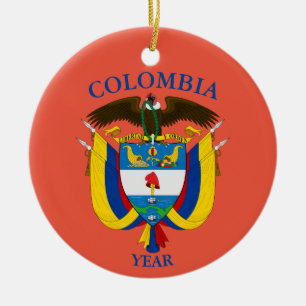 Colombie Vacances Noël Ornement en céramique