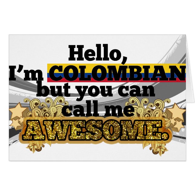 Colombien, mais appelez-moi impressionnant (Devant horizontal)
