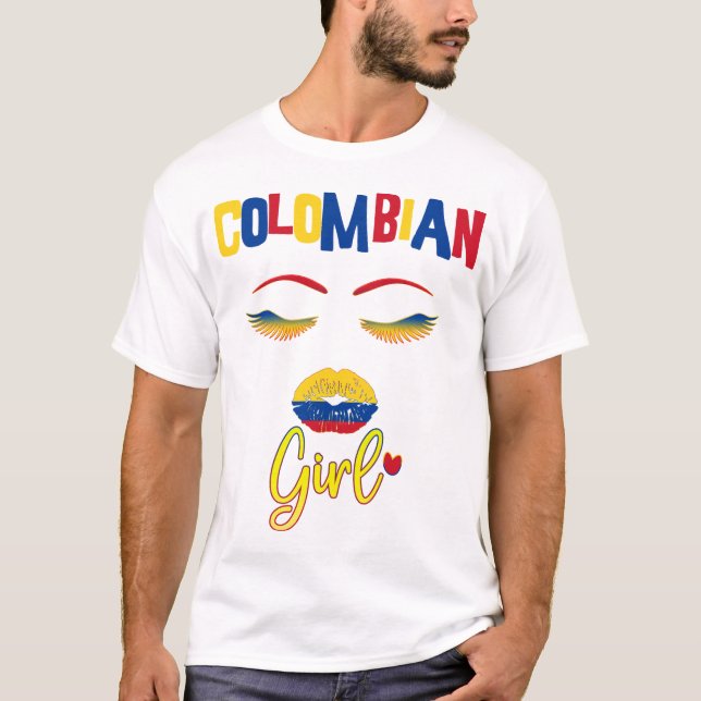 Colombienne Fière d'être du T-shirt colombien (Devant)