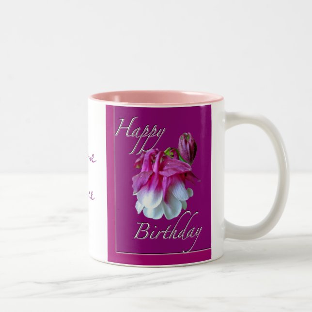 Colonne cultivée Mug Anniversaire Personnaliser (Droit)