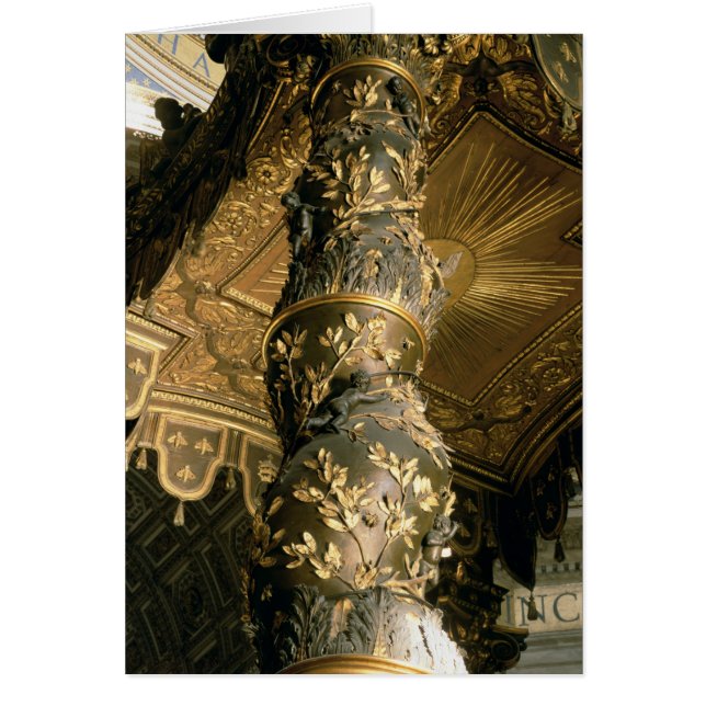 Colonne de sucre d'orge du Baldacchino (Devant)