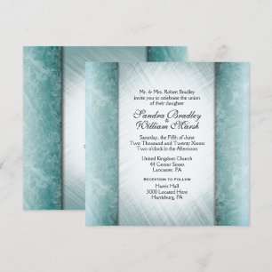 Colonnes de marbre Monnaie Mariage Invitations