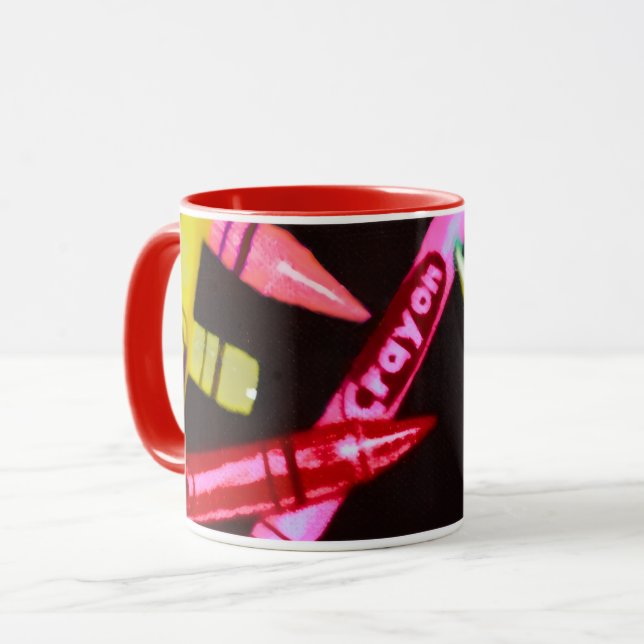 Color Crayon Elementary School Teacher Mug (Devant gauche)