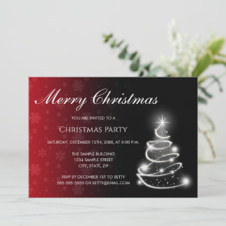 Color Fade Christmas Invitation