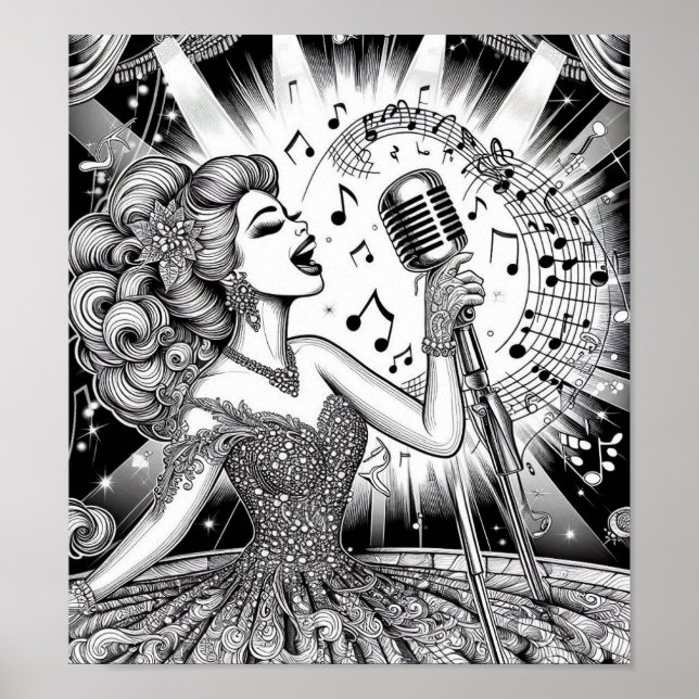 COLOR IT YOURSELF! Adult Coloring Book Poster (Devant)