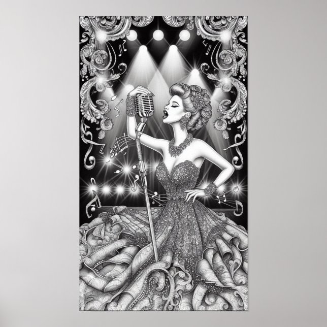 COLOR IT YOURSELF! Adult Coloring Book Poster (Devant)