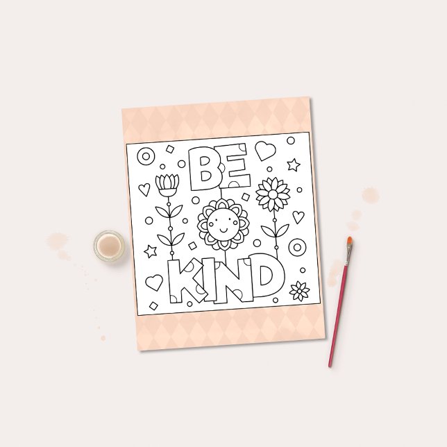 Color Me Be Kind | Cartes d'activité inspirantes (Créateur téléchargé)