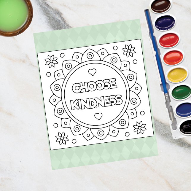 Color Me Choose Kindness | Cartes d'activité (Créateur téléchargé)
