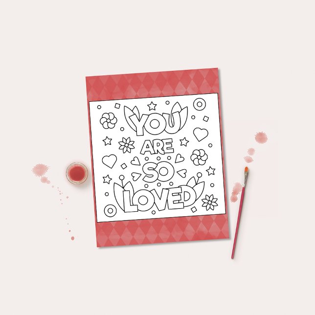 Color Me You Are So Love Inspire Activity Cartes (Créateur téléchargé)