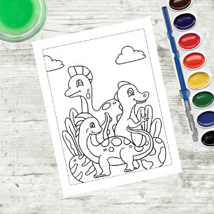 Color Me Young Dinosaures   Cartes d'activité