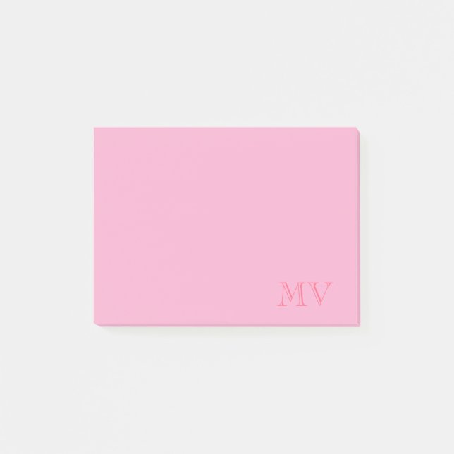 Color Pop Monogram Post-It Notes (Devant)