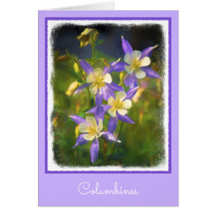 Colorado Blue Columbine Peinture - Art original