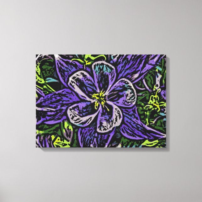 Colorado columbine toile envelopper (Recto)