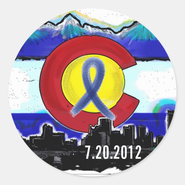 Colorado d'Aurora autocollants du drapeau de l'Éta (Devant)