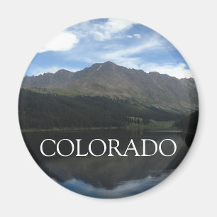 Colorado de belles montagnes et lac Round Magnet
