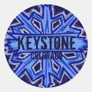 Colorado de Keystone stickers cercle de flocon de
