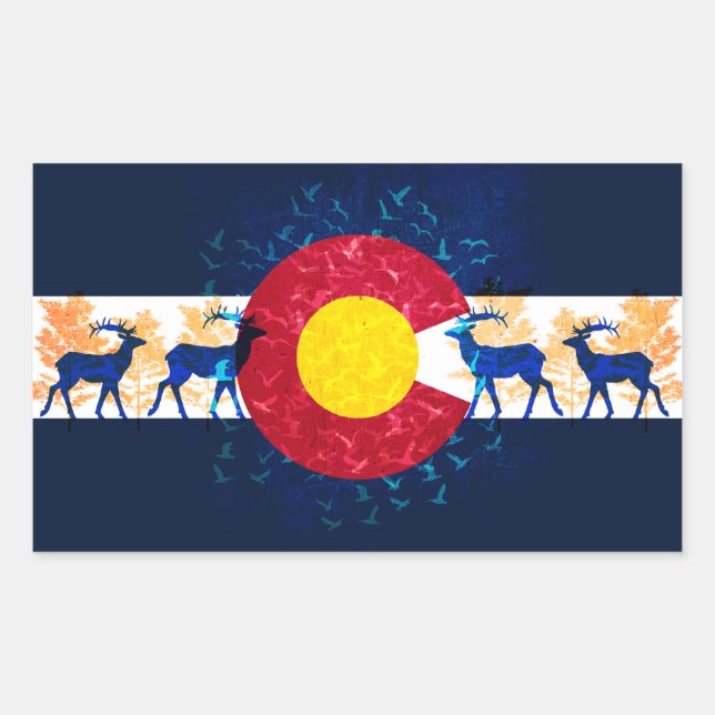 Colorado drapeau nature décors autocollants (Devant)