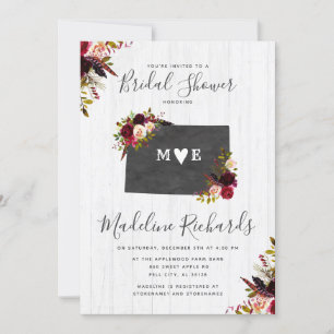 Colorado Etat Floral Douche nuptiale Invitation