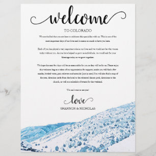 Colorado Mariage d'hiver Week-end Bienvenue Itinér