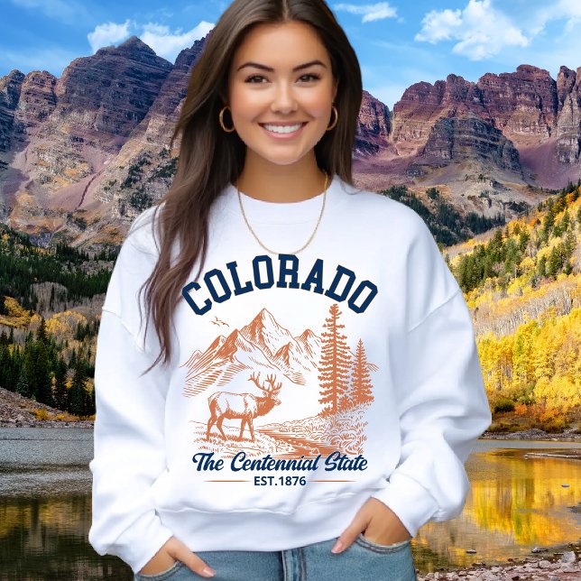 Colorado Mountain Deer Sweatshirt | Nature Lover  (Créateur téléchargé)