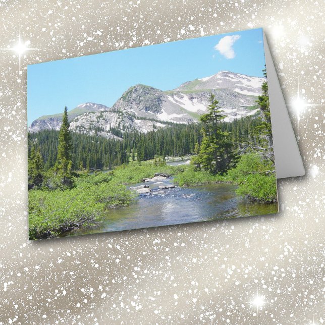 Colorado Mountain Stream Beauté Carte de voeux (Créateur téléchargé)