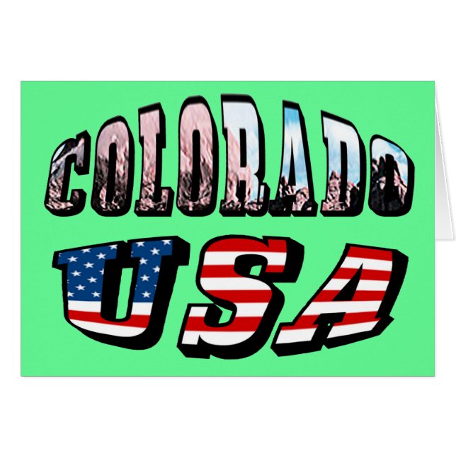 Colorado Picture et USA Text (Devant horizontal)