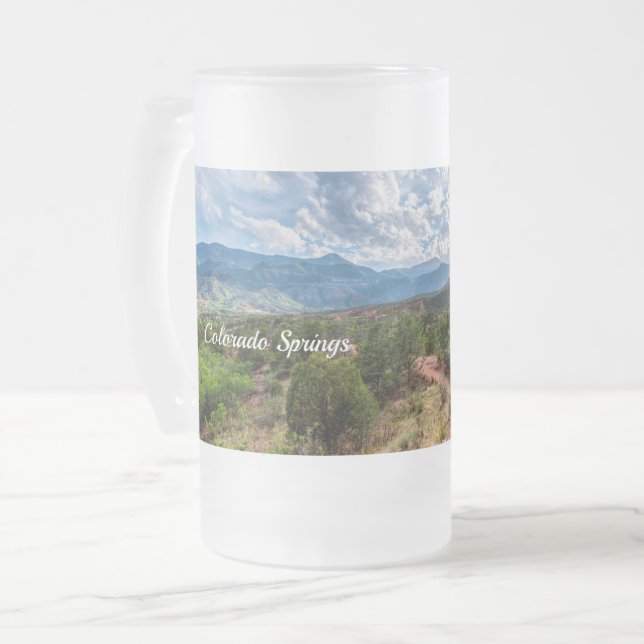 Colorado Pikes Pic Soirée Randonnée Mug Frosted (Devant gauche)