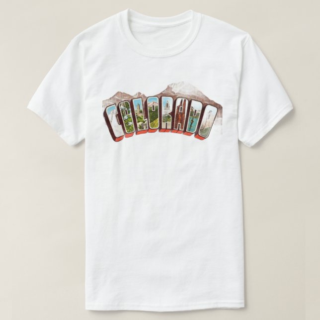 Colorado Postcard T-Shirt (Design devant)
