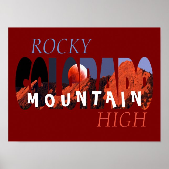 Colorado - Rocky Mountain High Poster (Devant)