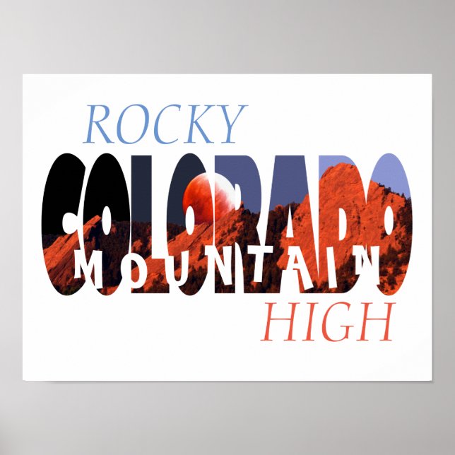 Colorado - Rocky Mountain High Poster (Devant)