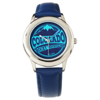 Colorado Rocky Mountains turquoise montre à encre