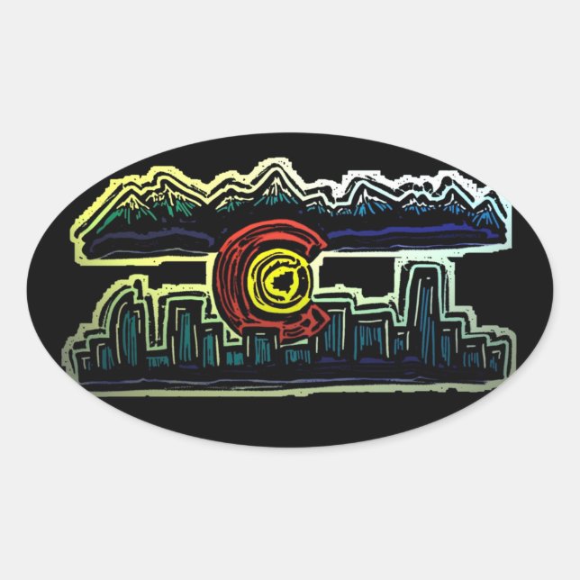 Colorado skyline fade stickers (Devant)